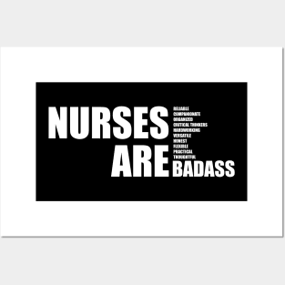 Nurses are badass Posters and Art